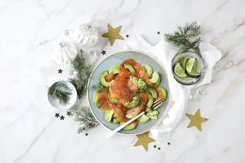 Salmón ahumado de Noruega