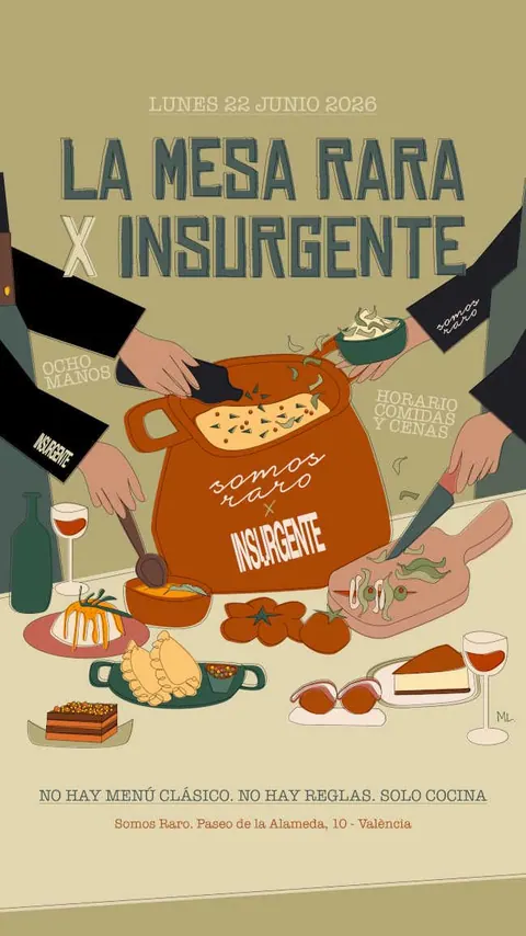 Somos Raro e Insurgente cocinan juntos por primera vez en Valencia